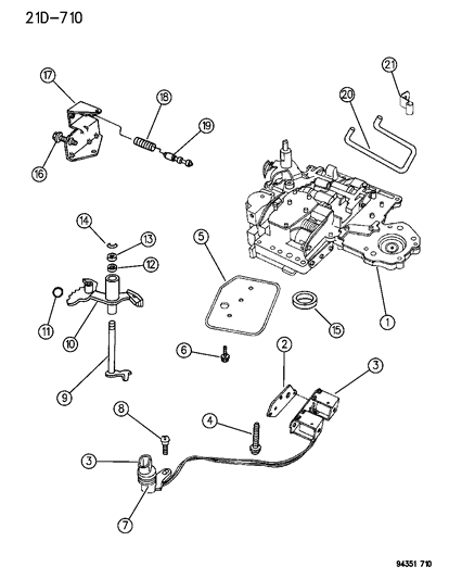 1995 Dodge Ram Van Valve Body Diagram 3