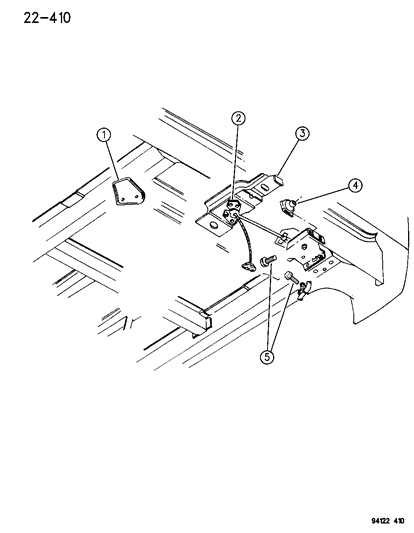 1995 Dodge Caravan Spare Wheel Underslung Mounting Diagram