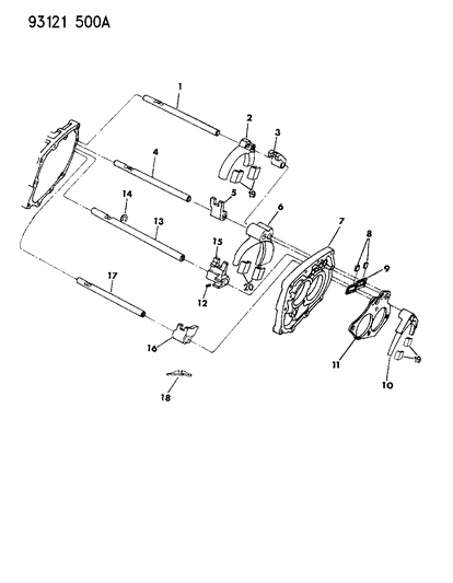 1993 Dodge Spirit Control, Shift Diagram