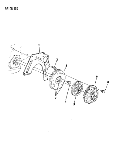 1992 Chrysler Town & Country Clutch Diagram