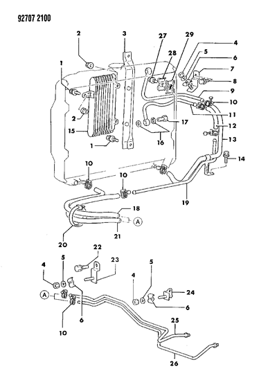 1992 Dodge Ram 50 Oil Cooler Lines Diagram 2