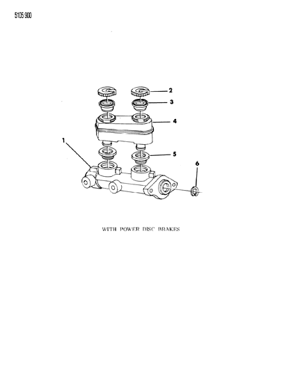 1985 Chrysler Laser Brake Master Cylinder Diagram