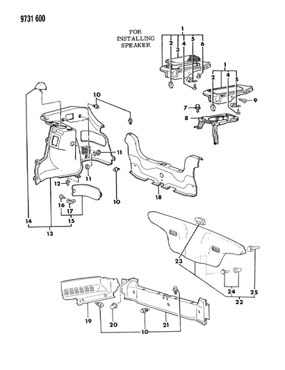 1989 Dodge Colt Screw Diagram for MF455377