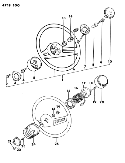 1984 Dodge Colt Steering Wheel Diagram