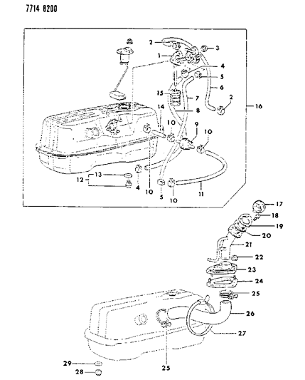 1987 Dodge Ram 50 Fuel Tank Diagram 1