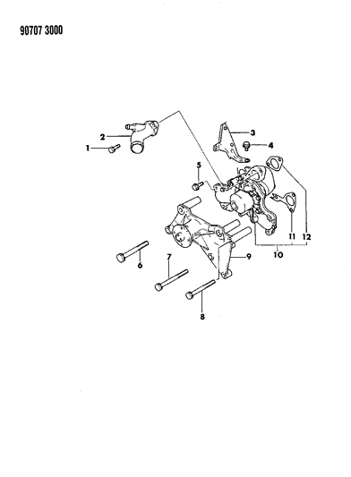 1990 Dodge Ram 50 Water Pump Diagram 3