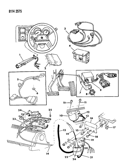 1988 Dodge Omni Speed Control Diagram 1