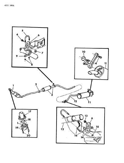 1984 Dodge Charger Exhaust System Diagram