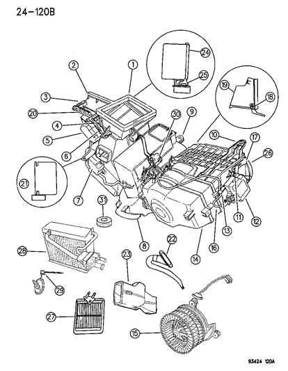 1995 Chrysler Concorde ATC Unit Diagram