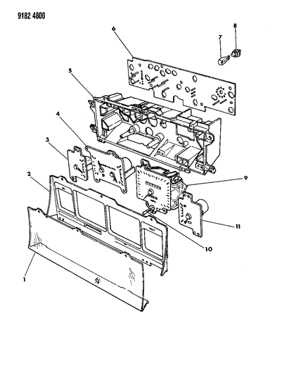 1989 Chrysler New Yorker Instrument Panel Cluster Diagram