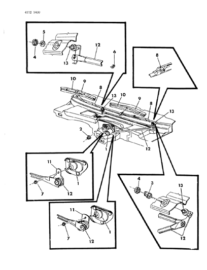 1984 Chrysler Fifth Avenue Windshield Wiper Diagram