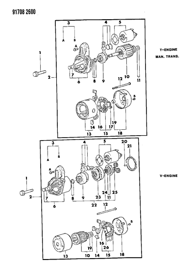 1991 Dodge Ram 50 Bolt Diagram for MF140272