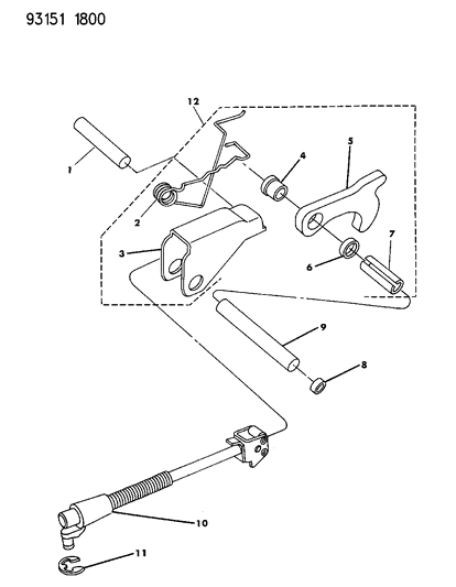 1993 Dodge Shadow Parking Sprag Diagram