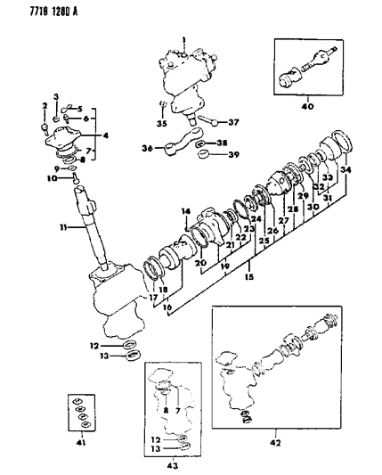 1988 Chrysler Conquest Gear - Power Steering Diagram