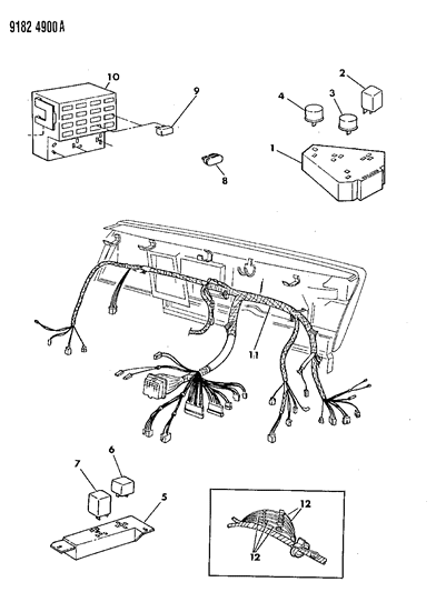 1989 Chrysler New Yorker Instrument Panel Wiring Diagram