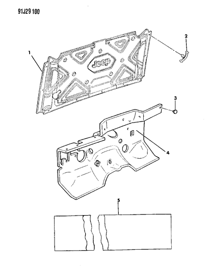 1993 Jeep Grand Wagoneer Insulation Diagram