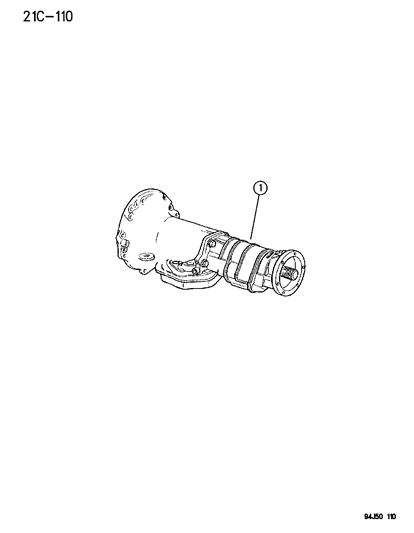 1995 Jeep Grand Cherokee Trans-Transmission Diagram for R2118353AB