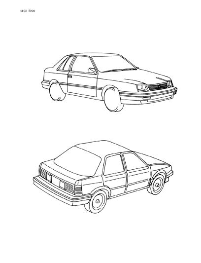 1984 Dodge Daytona Wiring - Body & Accessories Diagram 1