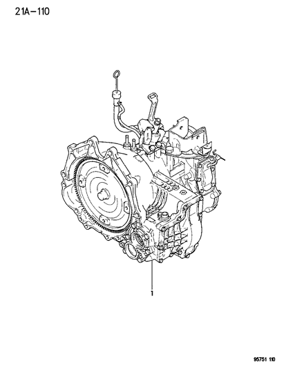 1995 Dodge Stealth Transaxle Assembly Diagram