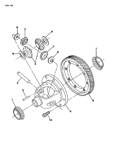 1984 Dodge Charger Differential Manual Transaxle Diagram 1