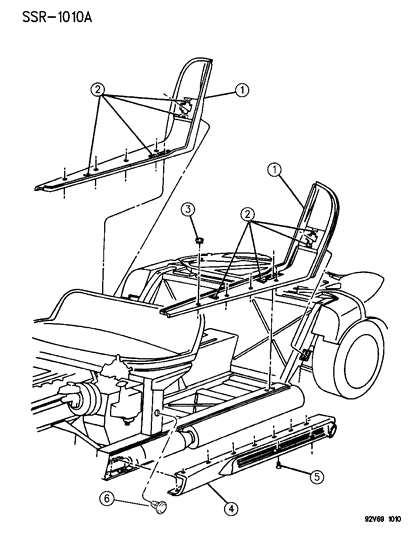 1992 Dodge Viper Plug-Door Surround - 19MM Hole-5 Diagram for 4708020