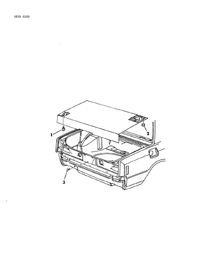 1984 Chrysler New Yorker Bumpers Plugs Deck Lid Diagram