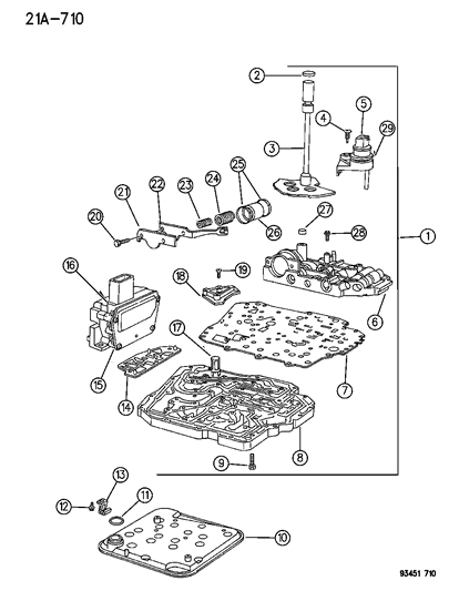 1993 Chrysler Concorde Seal-Clutch Feed Diagram for 4412291