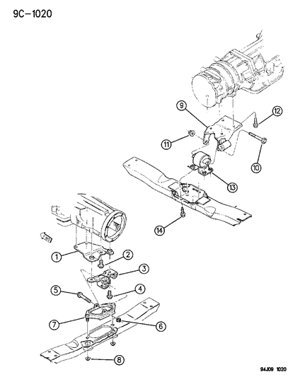 1996 Jeep Grand Cherokee Engine Mounts Diagram 3