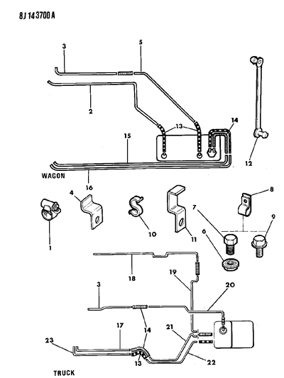 1987 Jeep Grand Wagoneer Fuel Line Diagram