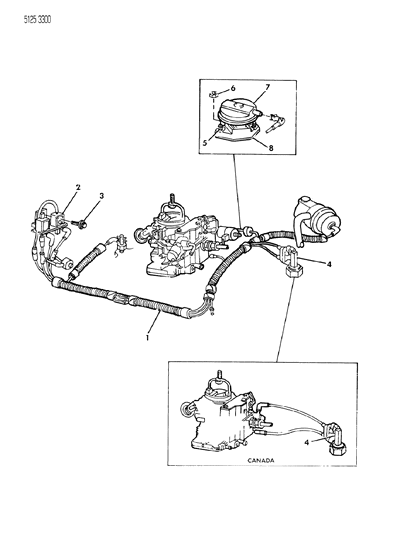 1985 Chrysler Fifth Avenue EGR System Diagram 5