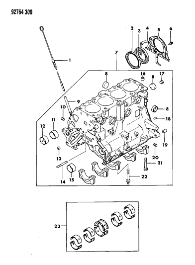 1992 Dodge Ram 50 Cylinder Block Diagram