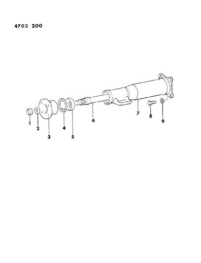 1984 Chrysler Conquest Torque Tube Diagram