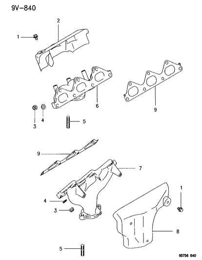 1996 Dodge Stealth Exhaust Manifold Diagram 2