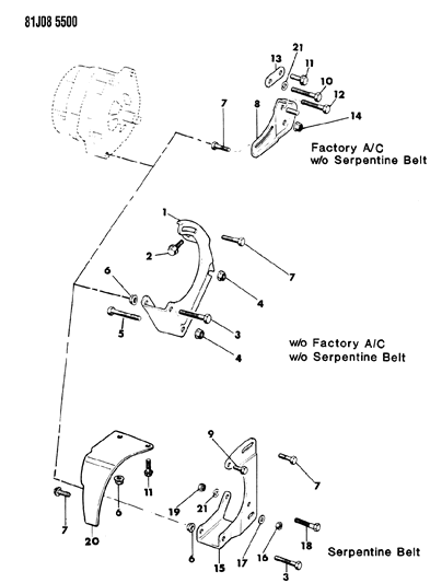 1985 Jeep J10 Alternator Diagram 1