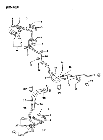 1990 Dodge Ram 50 Fuel Lines Diagram 2