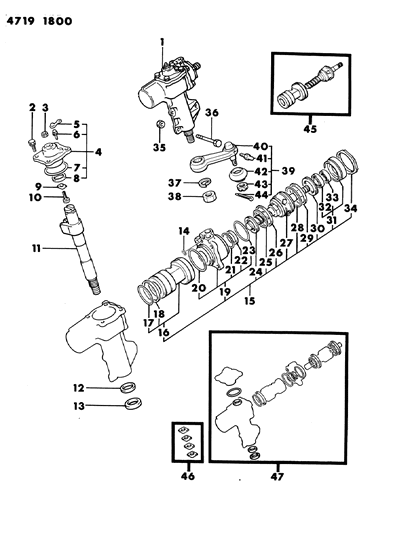 1984 Dodge Ram 50 Gear Box, Power Steering Diagram