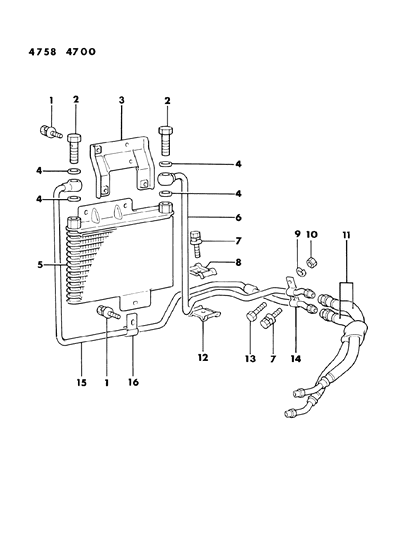 1984 Dodge Ram 50 Oil Cooler Diagram