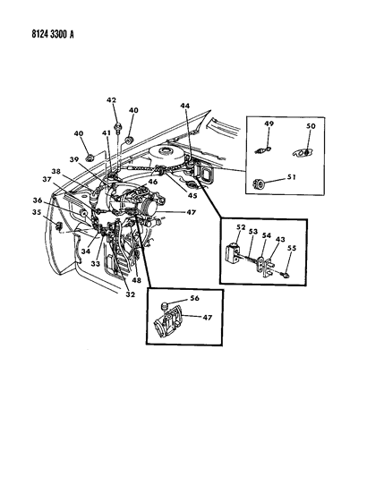 1988 Chrysler LeBaron Premium Plumbing - A/C & Heater Diagram 2