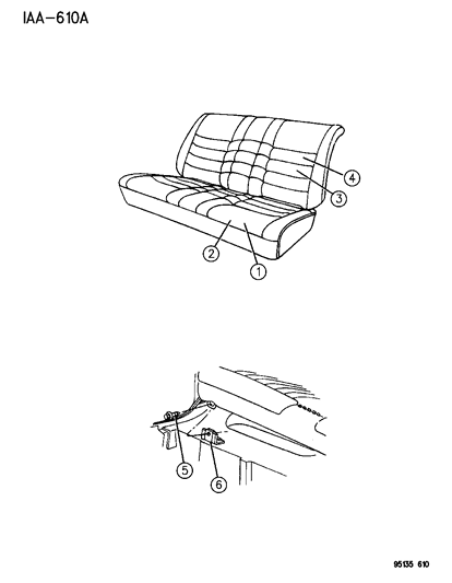 1995 Dodge Spirit Rear Seat Diagram