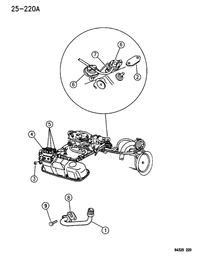 1995 Dodge Dakota EGR System Diagram 2