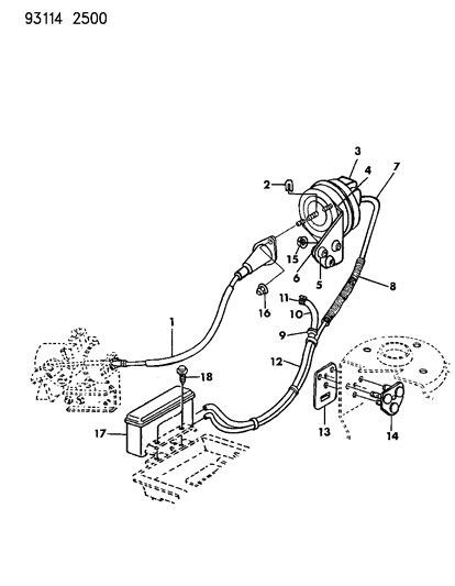 1993 Chrysler LeBaron GTC Speed Control Diagram 2