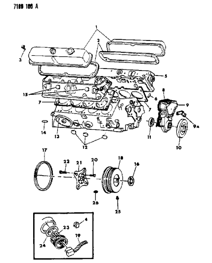 1987 Chrysler Fifth Avenue External Components Diagram