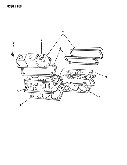 1987 Dodge Dakota Cylinder Head Diagram 2