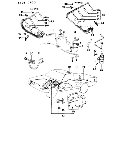 1986 Dodge Ram 50 Ignition Coil Diagram for MD603208