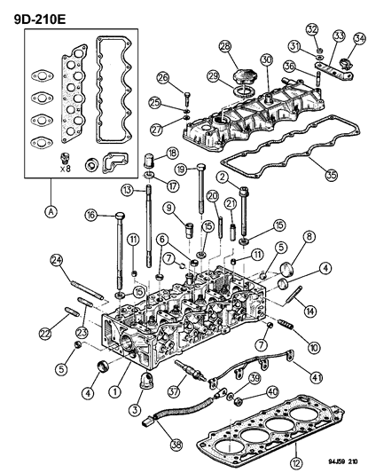 1994 Jeep Cherokee Valve Diagram for T0717274