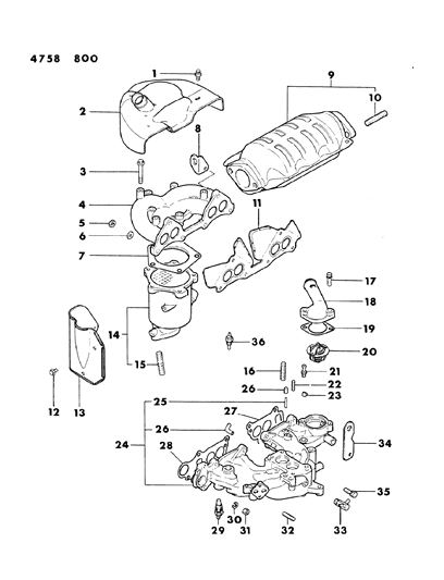 1984 Dodge Conquest Manifolds Diagram 4