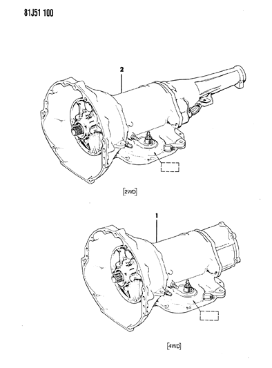 1984 Jeep Cherokee Transmission Assembly Diagram