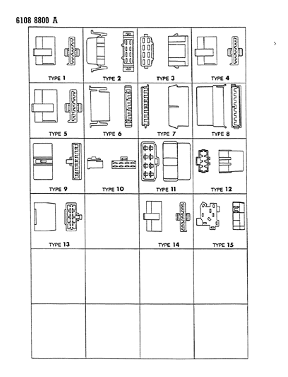1986 Dodge Charger Insulators 8 & 9 Way Diagram