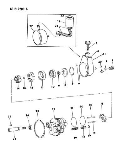 1986 Dodge D250 Power Steering Pump Diagram