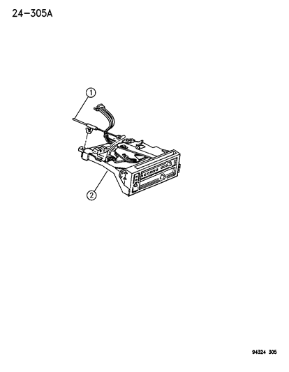 1995 Dodge Dakota Control, Heater Diagram